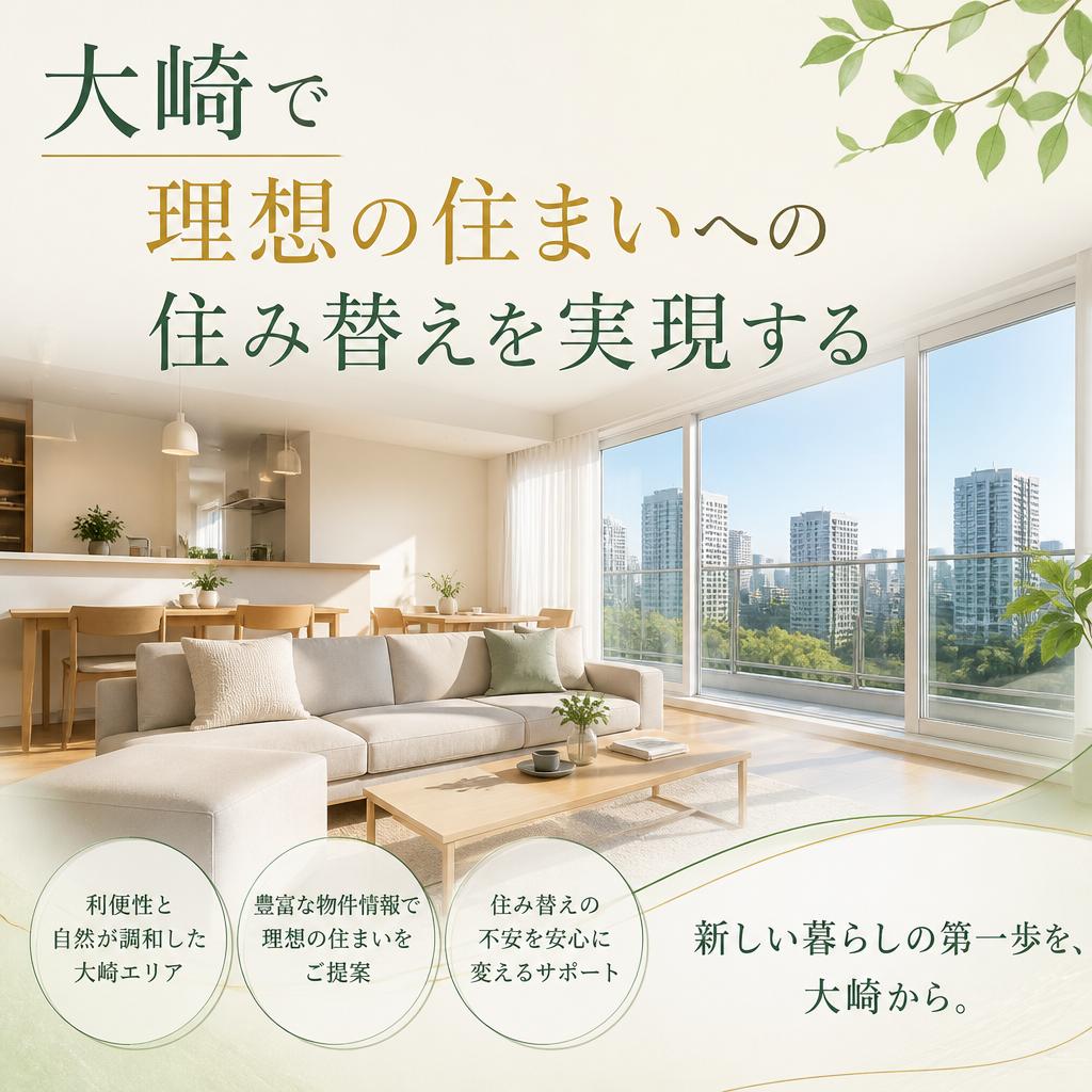 大崎で理想の住まいへの住み替えを実現する