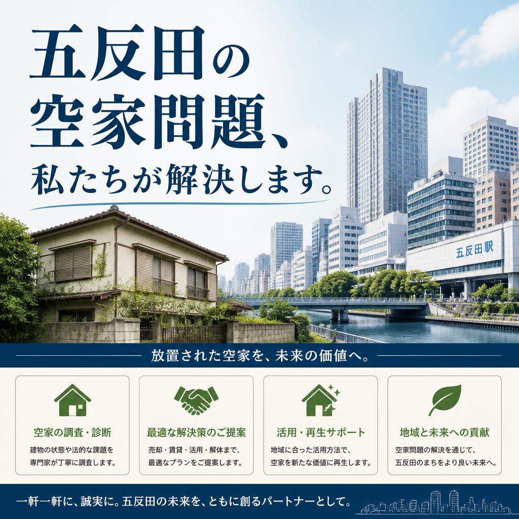 五反田の空家問題、私たちが解決します。