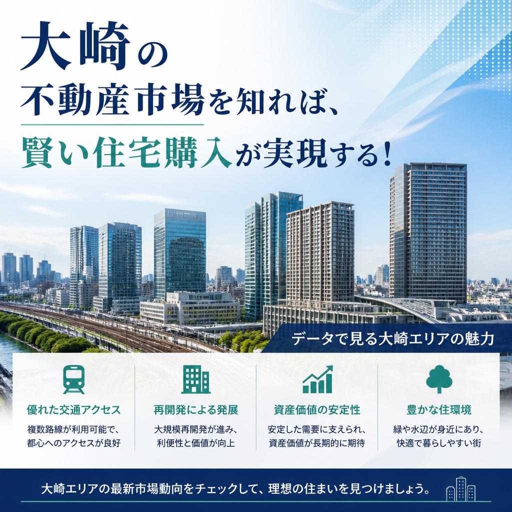 大崎の不動産市場を知れば、賢い住宅購入が実現する！