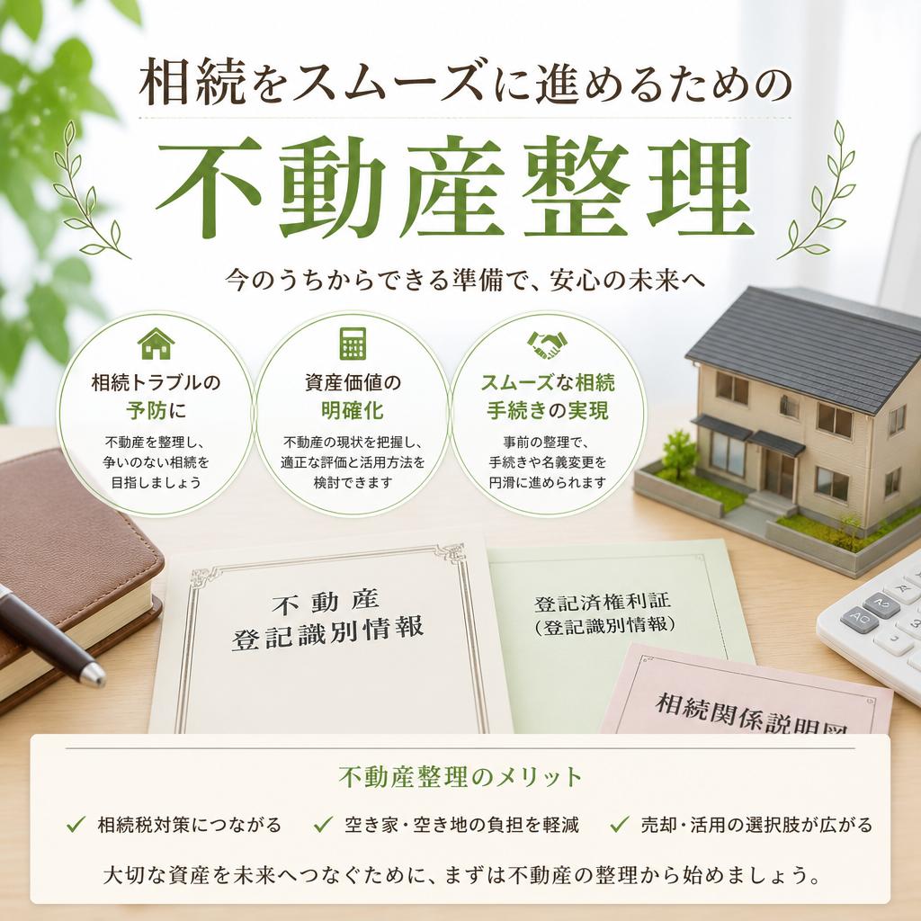 相続をスムーズに進めるための不動産整理