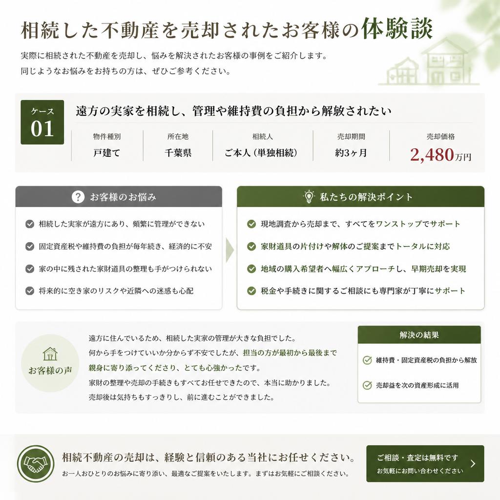 お客様の声 – 体験談