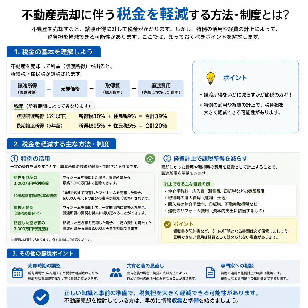 税金を軽減するための工夫