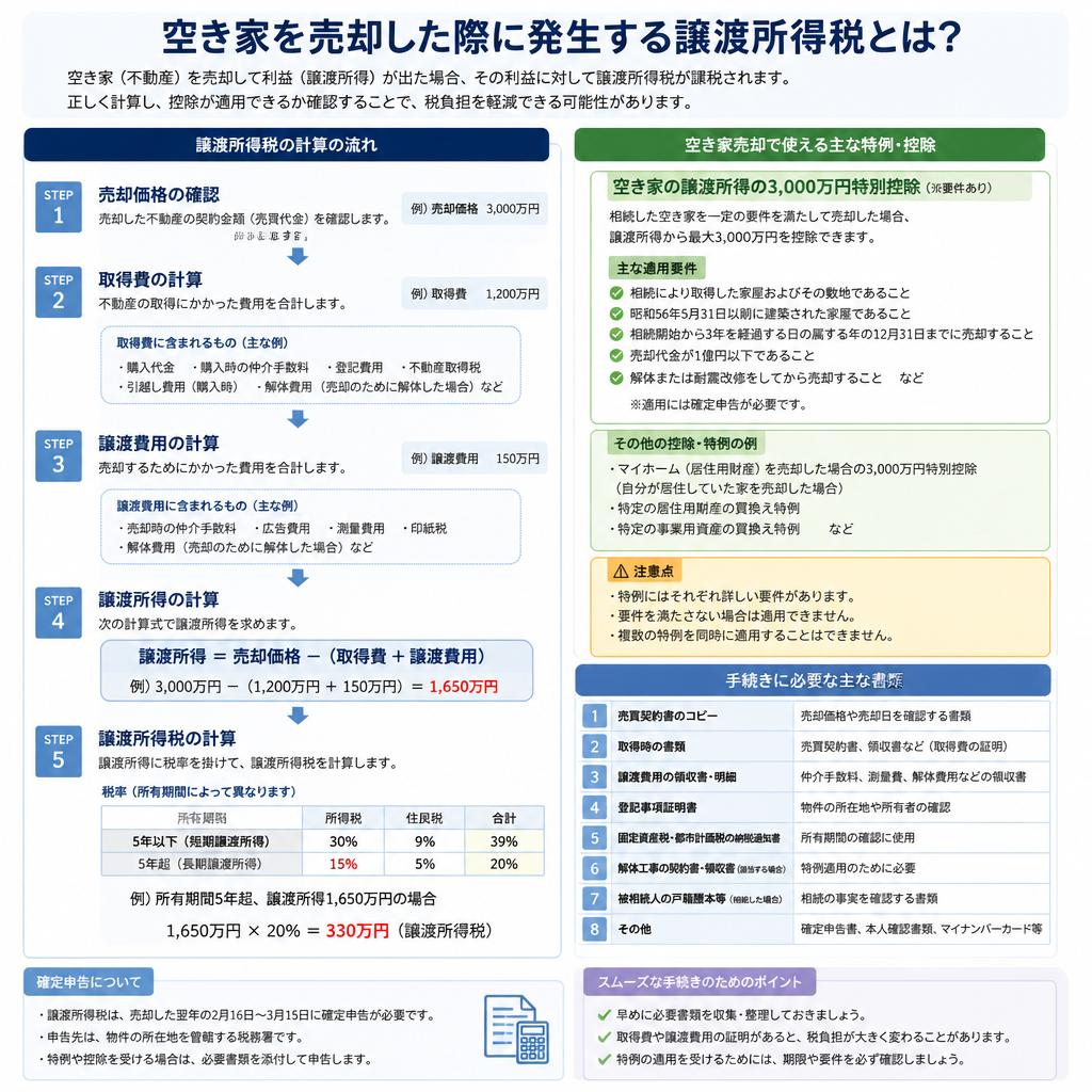 譲渡所得税の計算方法をマスターしよう