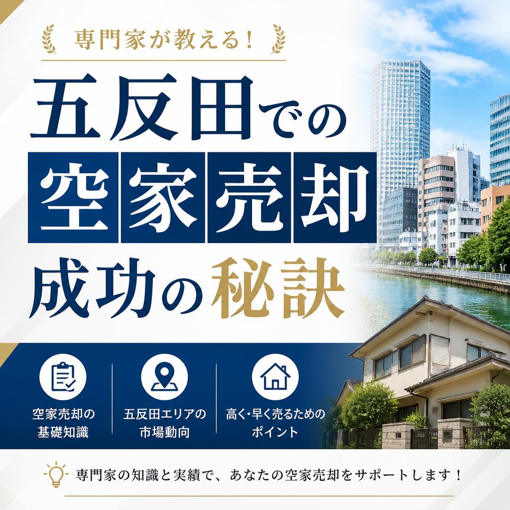 専門家が教える！五反田での空家売却成功の秘訣