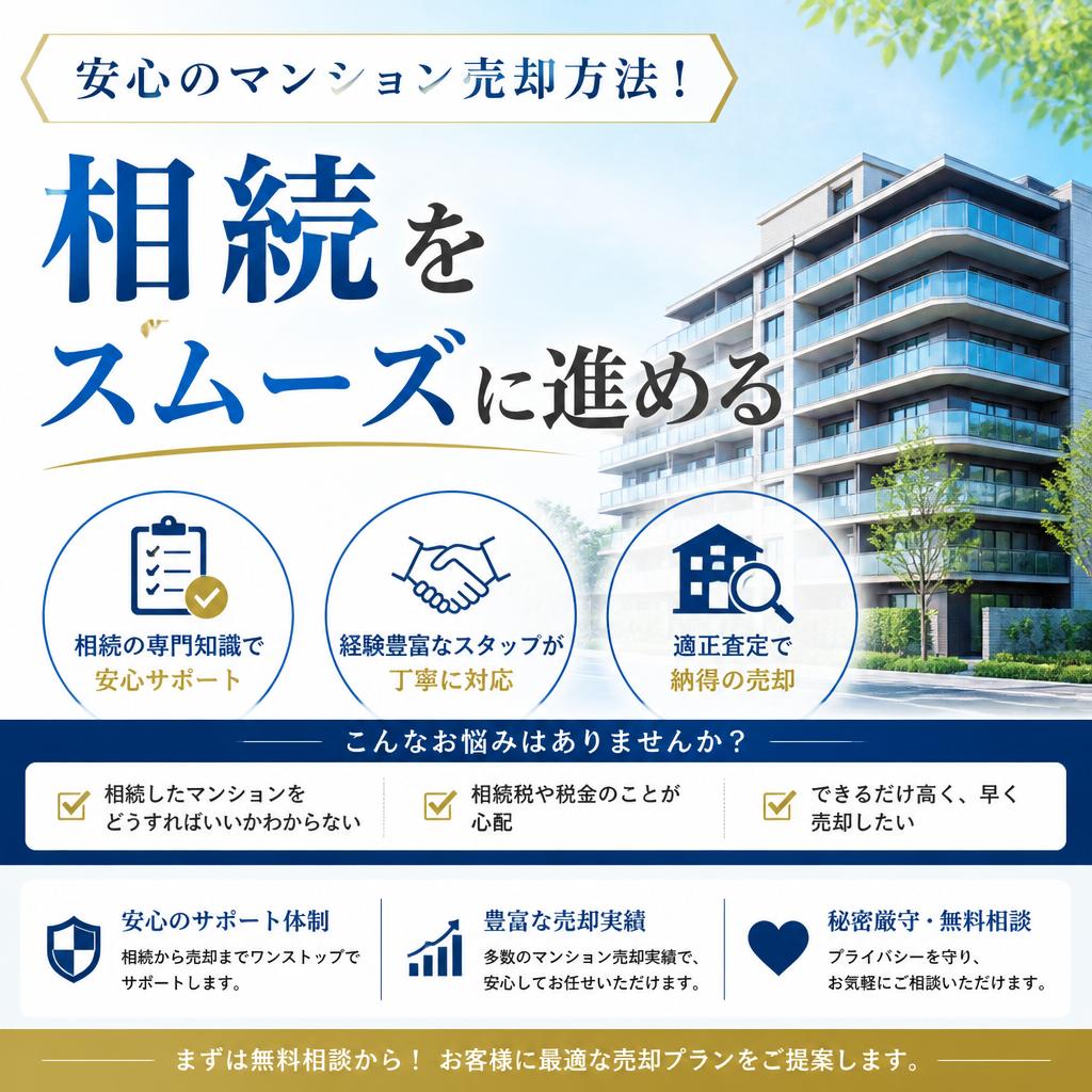 安心のマンション売却方法！相続をスムーズに進める