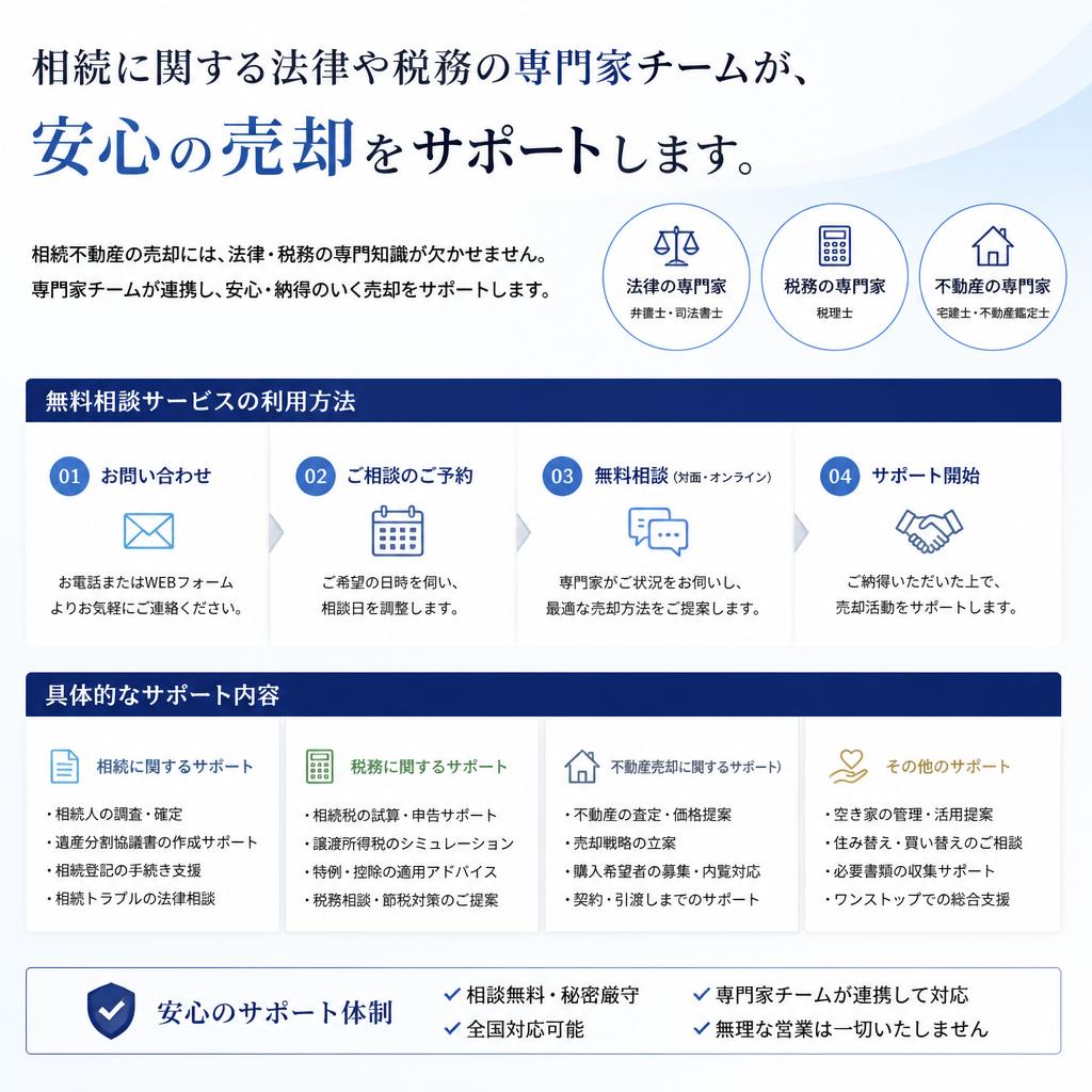専門家によるサポート体制